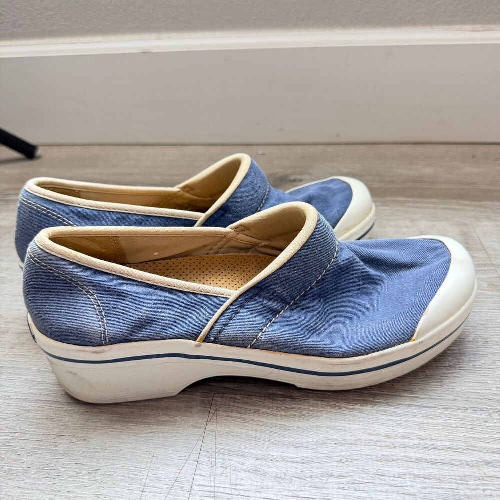 DANSKO Vegan Volley Blue Canvas Clogs Slip-on Shoes
Size 39 - Picture 6 of 11